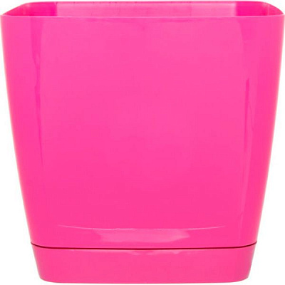 Горщик квітковий Декор-Престиж Тоскана Квадро-17 3.7 л рожевий