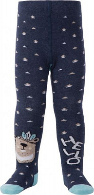 Колготки дитячі Conte-Kids TIP-TOP (веселі ніжки) 478 14С-79СП р.80-86 темно-синій