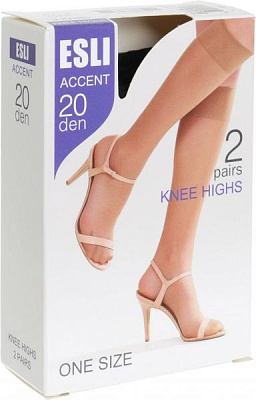 Гольфы ESLI ACCENT 20 den nero р. 23-25