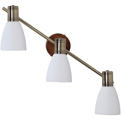 Спот Victoria Lighting 3x40 Вт E14 латунь NIKA/PL3