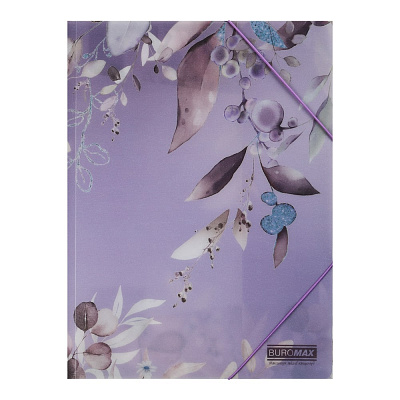 Папка на резинке ARABESKI А4 сливовый Buromax BM.3908-48