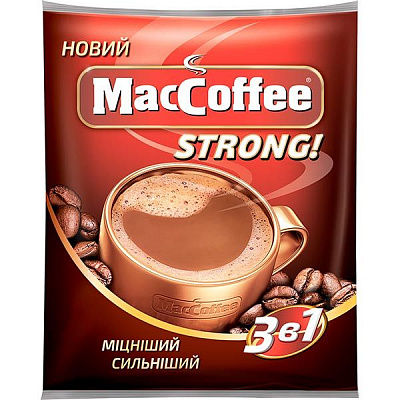 Кавовий напій MacCoffee 3 в 1 Strong 16 г 170221
