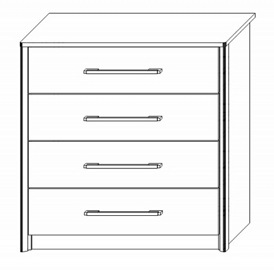 Комод SOKME 800 Сара піно ауреліо/мадагаскар