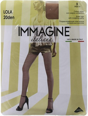 Колготки женские Immagine Lola 20 Den Pesca р. 3 персиковый 1 шт. 