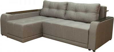 Диван кутовий Кедр ПЛЕЙН лівий (7) сірий 2400x1700x880 мм