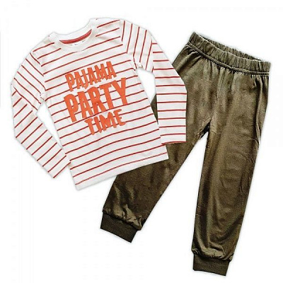 Пижама детская для мальчика Colibri р.110 оранжевый с зеленым B7005 