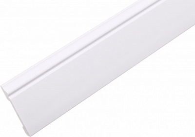 Плинтус King Floor JX06-W белый 2000x80x13 мм 