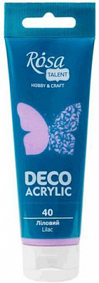 Краска акриловая лиловая матовая 322240 75 мл Rosa Talent