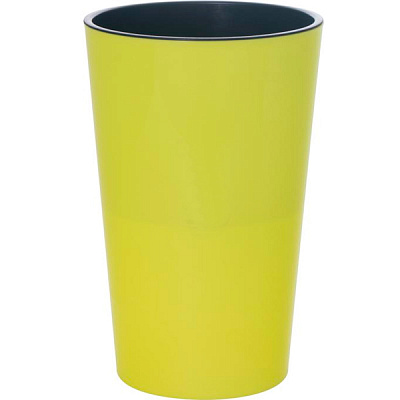 Горщик пластиковий Lamela Лілія круглий 5,1л жовтий (534)