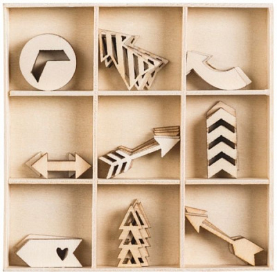 Набор заготовок Стрелки направления 10,5x10,5 см 45 шт. Knorr Prandell 