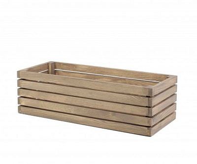 Кашпо деревянное Korobyaky 010 Харлинген 47х20х15 прямоугольный дерево выбеленное 