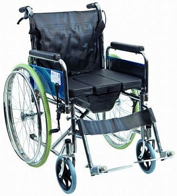 Коляска инвалидная Karadeniz Medikal G120 с санитарным оснащением без двигателя
