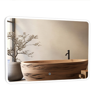 Зеркало со встроенной подсветкой Aqua Rodos Donato white 100х70 sensor