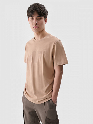 Футболка 4F TSHIRT M2075 4FWSS25TTSHM2075-83S р.M бежевый
