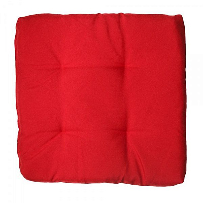 Подушка на стілець Монблан стьобана 40х40х5 червоний