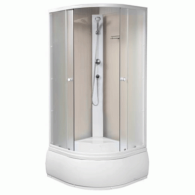 Душевой бокс UP! (Underprice) WKA 623 900x900x1950 стекло матовое, профиль белый