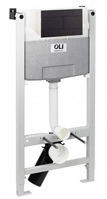 Комплект инсталляции OLI 3 в 1, клавіша SLIM чорна