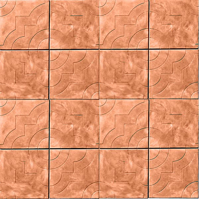 Плитка тротуарна  Гранплит Чайка  300х300x30 мм помаранчева