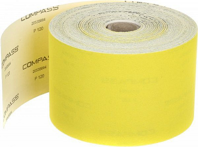 Наждачная бумагаCompass P120 115 мм 1 м.п.