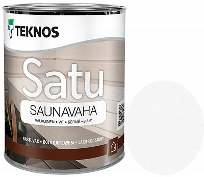 Захисний засіб TEKNOS Satu SAUNAVAHA білий 0,9 л