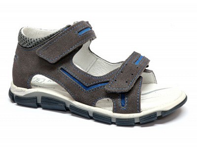 Босоніжки для хлопчиків RenBut замшеві на липучках р.27 сірий 21-3253^-0346-27