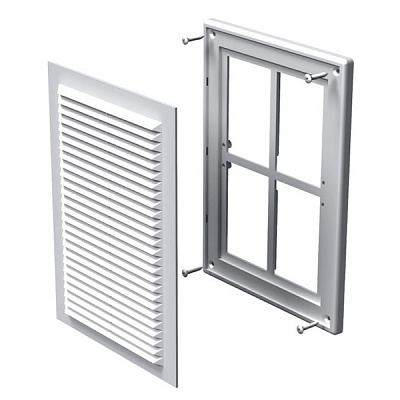 Решітка Вентс МВ 125 Мс пластик білий