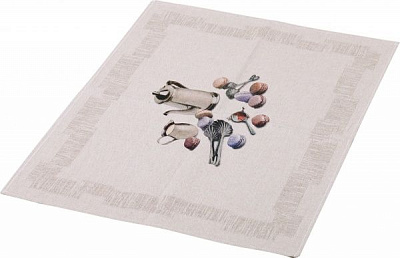 Полотенце французский завтрак капучино 47x60 см Білоруський льон коричневый 