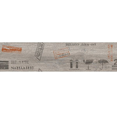 Декор Golden Tile Sherwood Сірий ректифікат Д62990 150x600 мм