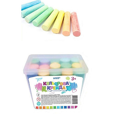 Набор мелков SHANTOU YISHENG в контейнере 15 шт. FCJ1284362