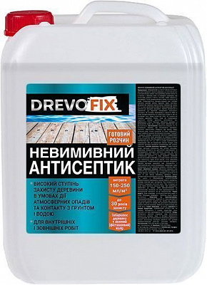 Антисептик DrevoFix незмивний готовий розчин зелений мат 10 л