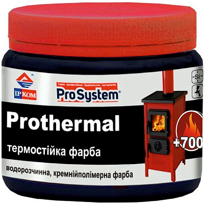 Фарба ІРКОМ термостійка +700°C графіт мат 0,35л