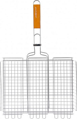 Решітка-гриль UP! (Underprice) об'ємна хромована 63х41х5,5 см №671308