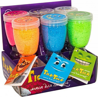 Масса для лепки Strateg Tick-Tock snow в ассортименте 71837