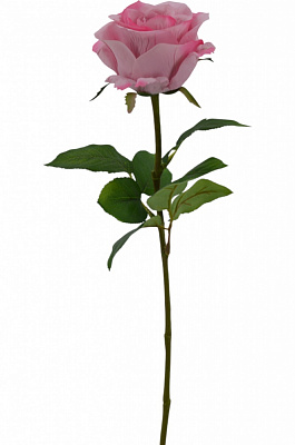 Цветок искусственный Роза Кения розовая 67 см 28499HKR