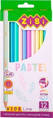 Олівці кольорові PASTEL ZB 2470 ZiBi
