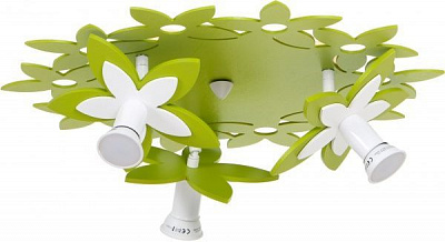 Люстра потолочная Nowodvorski Flowers Green 3xGU10 зеленый 6900 
