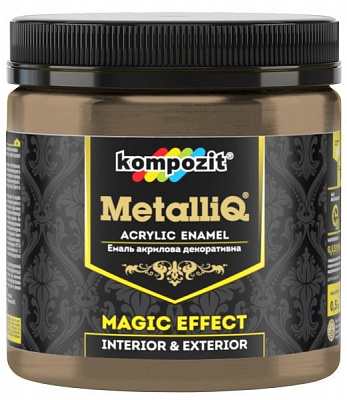 Эмаль акриловая MetalliQ Kompozit римское золото 0,43 л