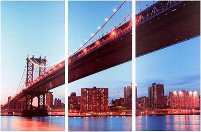 Картина модульна на полотні 3 частини 100x150 см ФКМ3*1-150