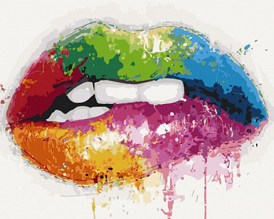 Картина за номерами Яскраві вуста 10222-AC 40х50 см ArtCraft