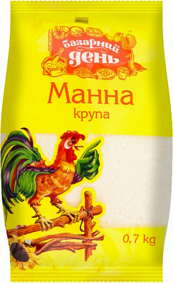 Крупа манная Базарний день 0,7 КГ 4820019601496 