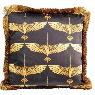Подушка Фламинго 45x45см 45x45 см черный KARE Design 