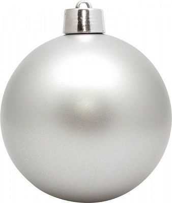 Куля пластикова Девілон d200 однотонна матова срібний