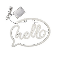 Неонова вивіска LED-NEON HELLO 295x206 мм рожевий
