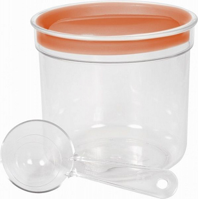 Ємність для сипучих 1 л прозоро-персиковий Curver