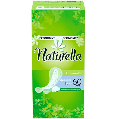 Ежедневные прокладки Naturella White Light 60 шт