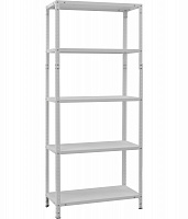 Стелаж металевий УХЛ-Маш white 1715x750x300 мм метал полиця 5 шт. фарба 