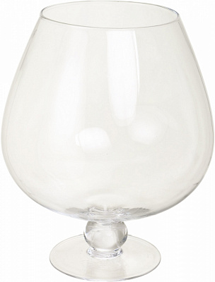 Ваза скляна Wrzesniak Glassworks Коньячка 29 см прозора 19-190