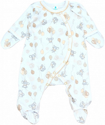 Комбінезон для дівчинки Minikin р.62 білий із малюнком 22010362