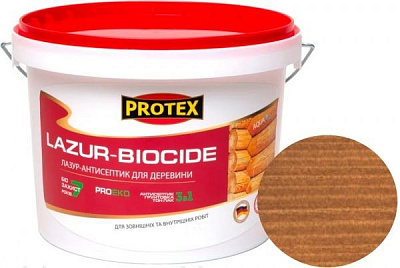 Лазурь-антисептик Protex 3 в 1 тик шелковистый мат 10 л