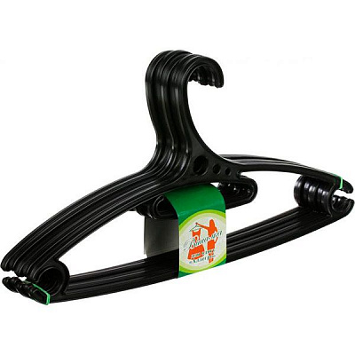 Набор плечиков Прайд Аллегро черный 44 см 5 шт. 